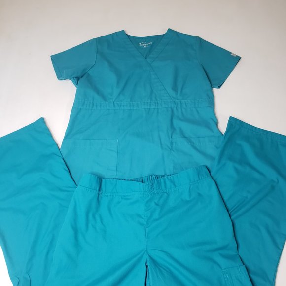 Uniform Advantage Tops Buttersoft By Uniform Advantage Teal Scrub